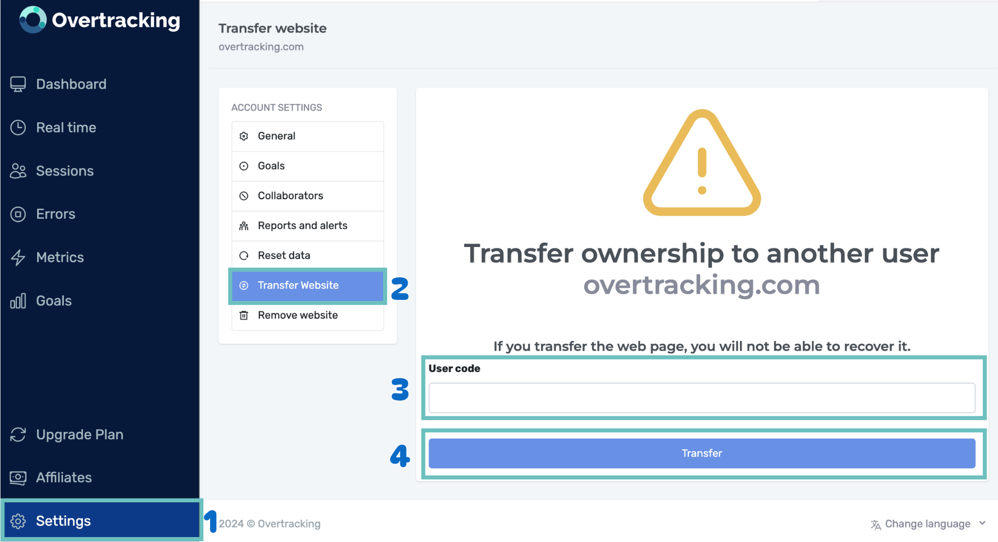 How to transfer a website tutorial